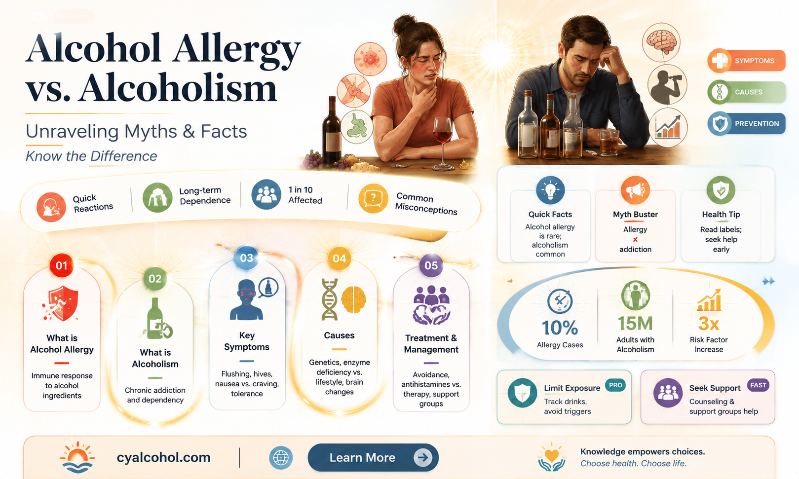 are alcoholics allergic to alcohol