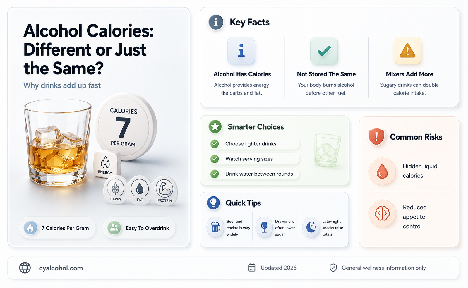 are calories from alcohol different from calories from other sources