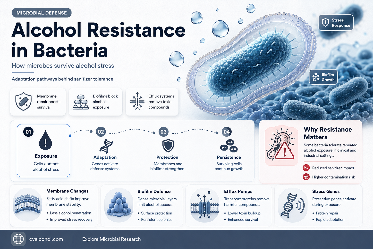 are any bacteria resistant to alcohol