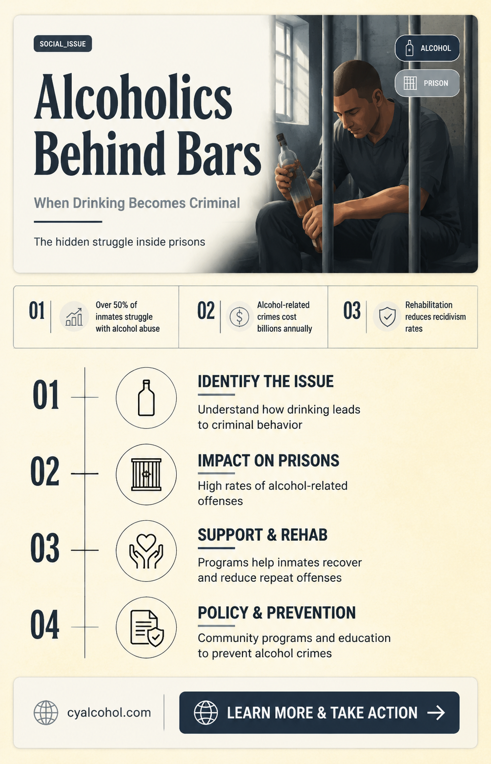 are alcoholics sent to prison for alcohol related crimes