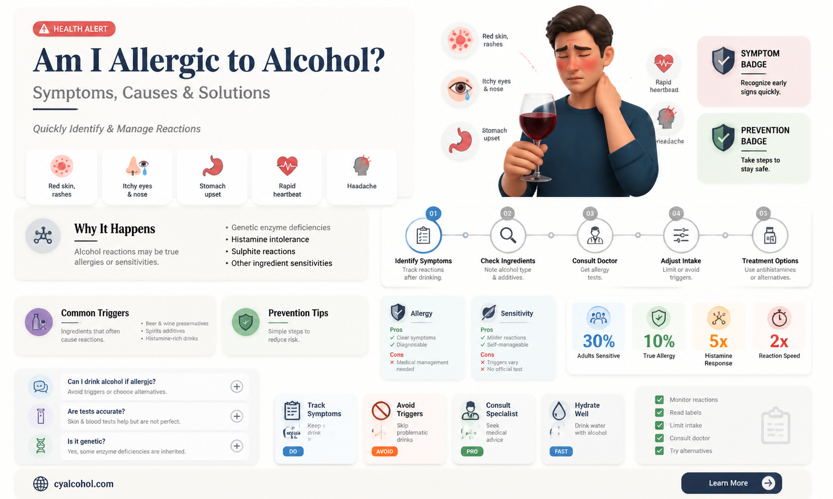 am i allergic to alcohol questions