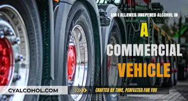Alcohol Rules: Commercial Vehicles and Unopened Alcohol