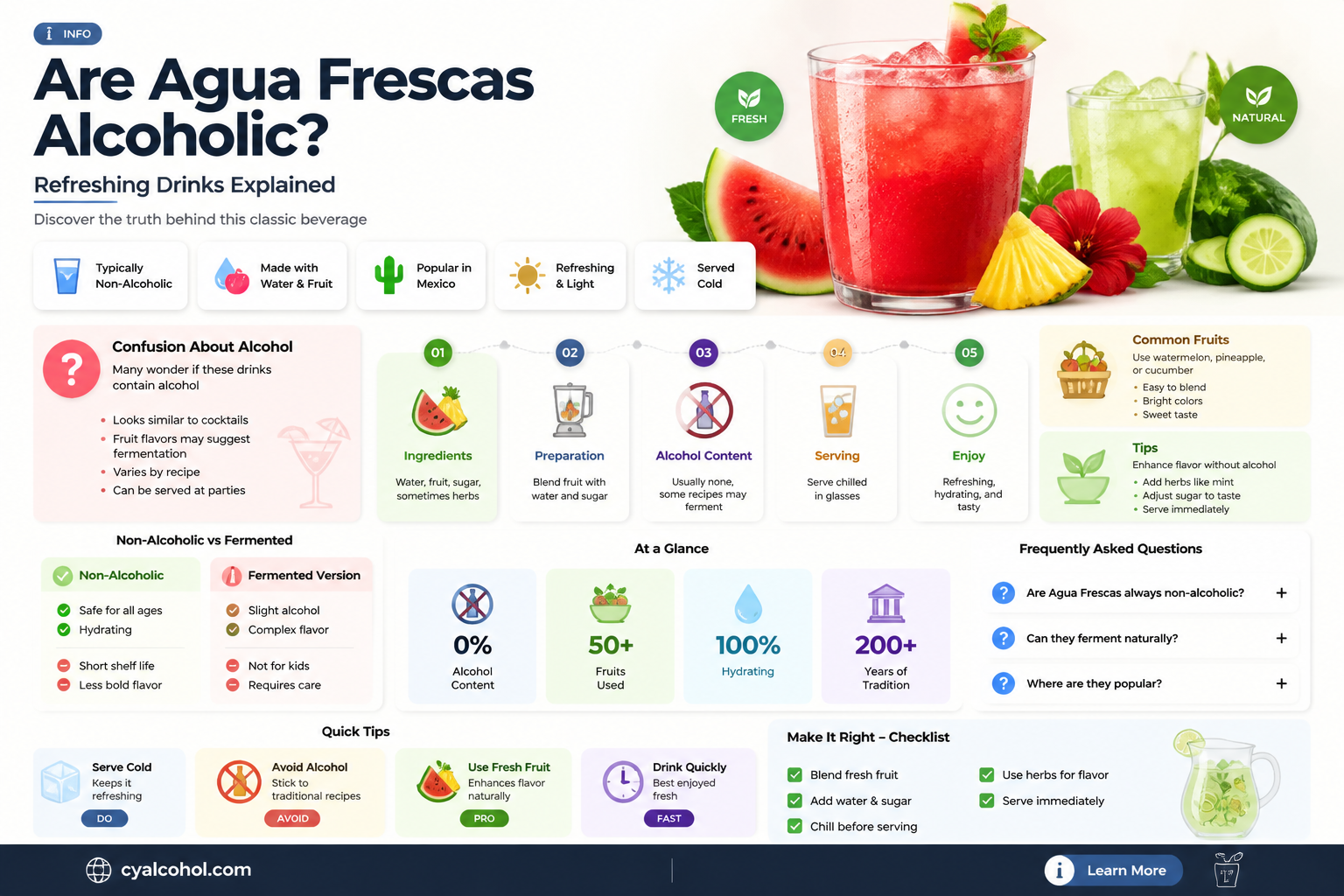are agua frescas alcoholic