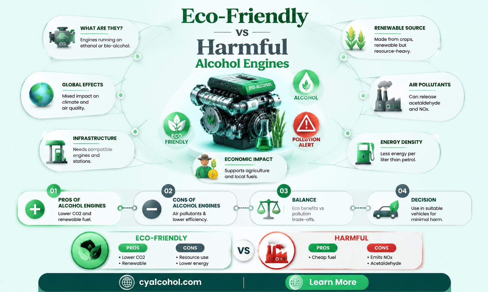 are alcohol engines polluant