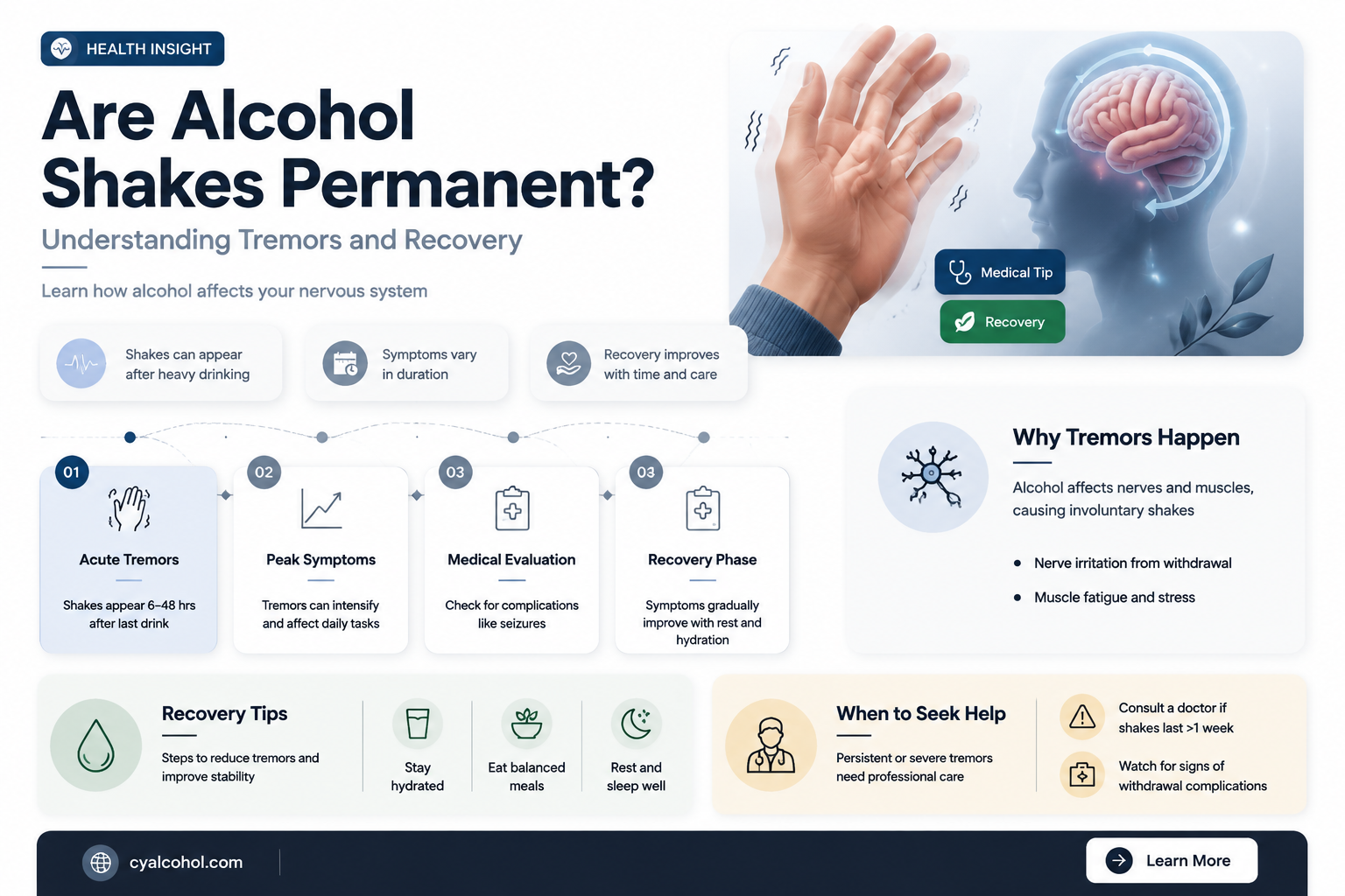 are alcohol shakes permanent