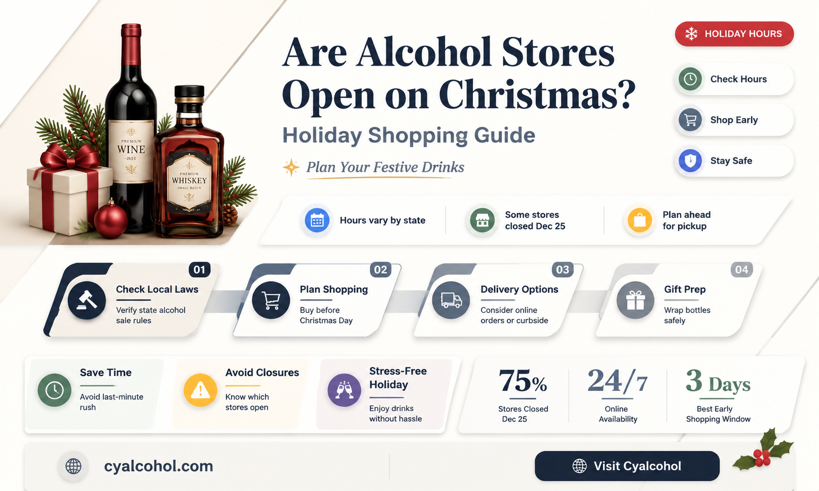 are alcohol stores open on christmas