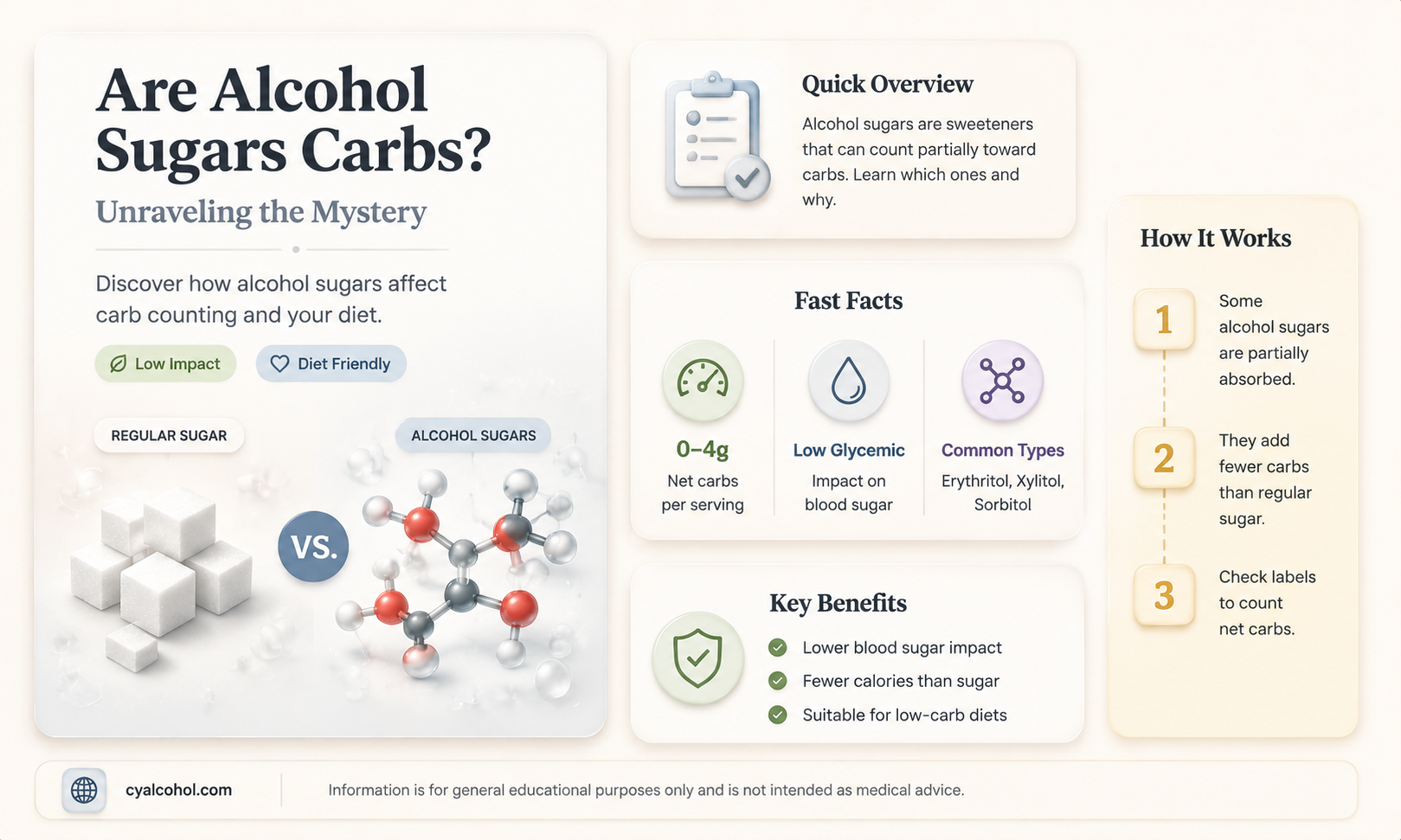 are alcohol sugars counted as carbs