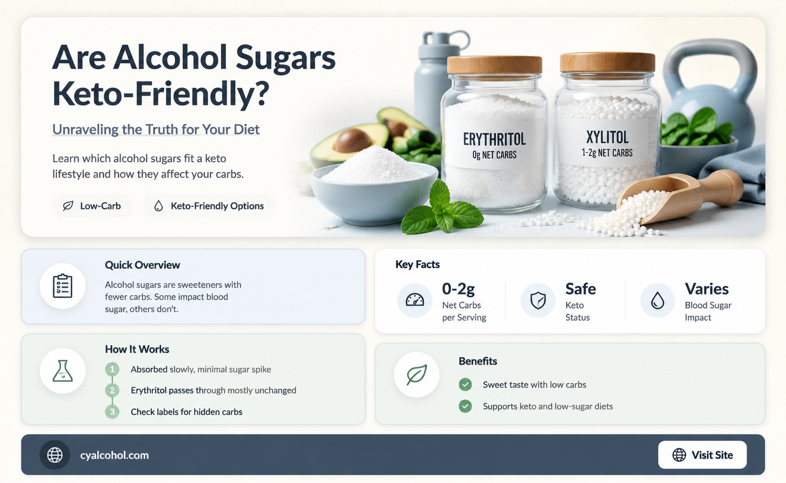 are alcohol sugars keto