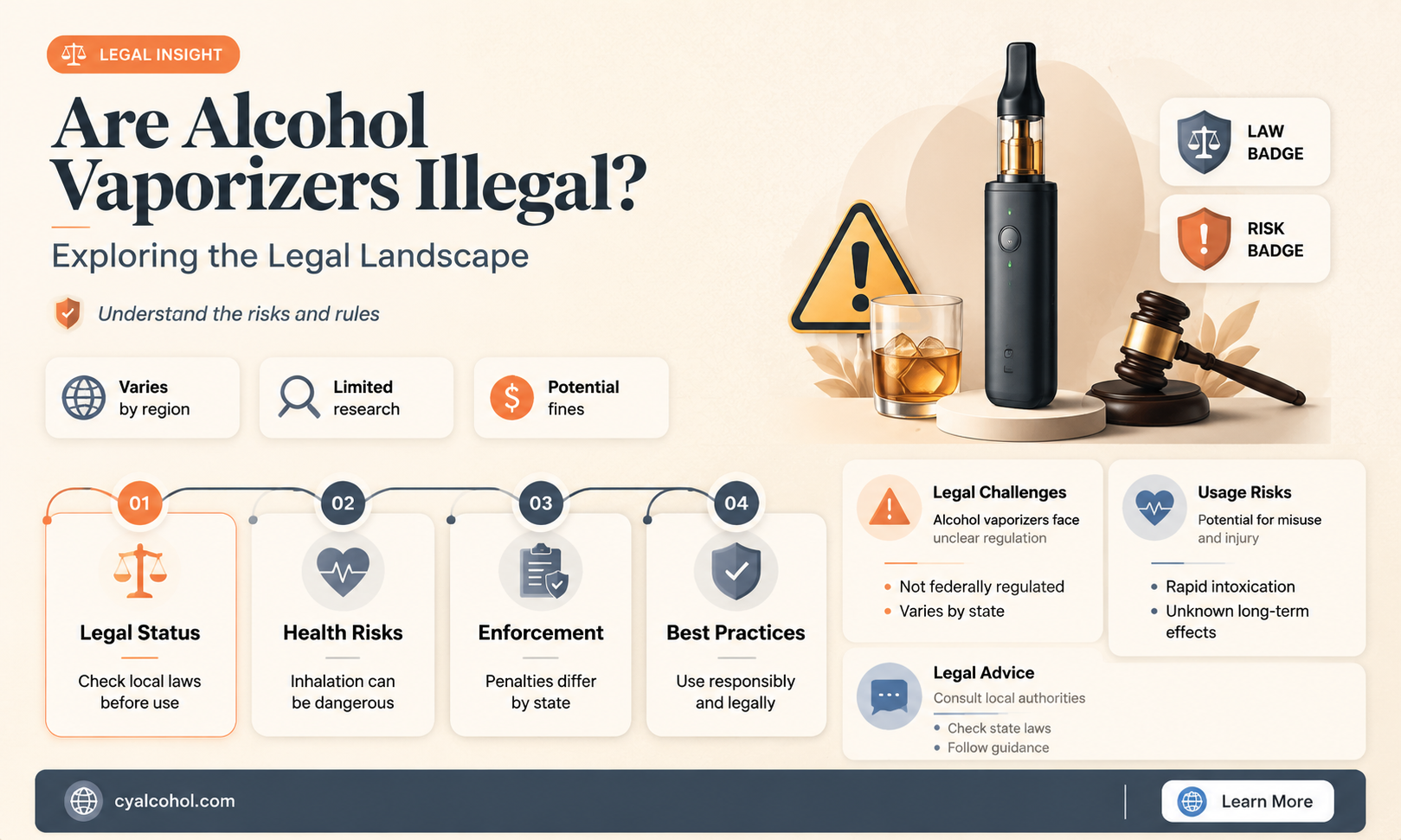 are alcohol vaporizers illegal