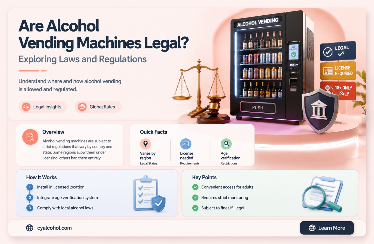 are alcohol vending machines legal