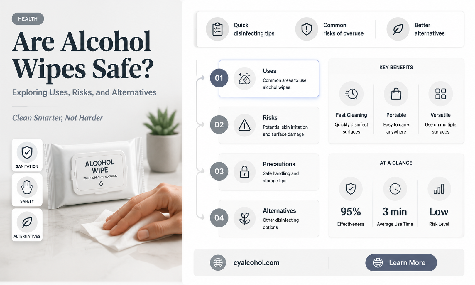 are alcohol wipes safe