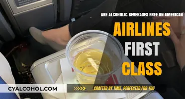 First Class Alcoholic Drinks: American Airlines
