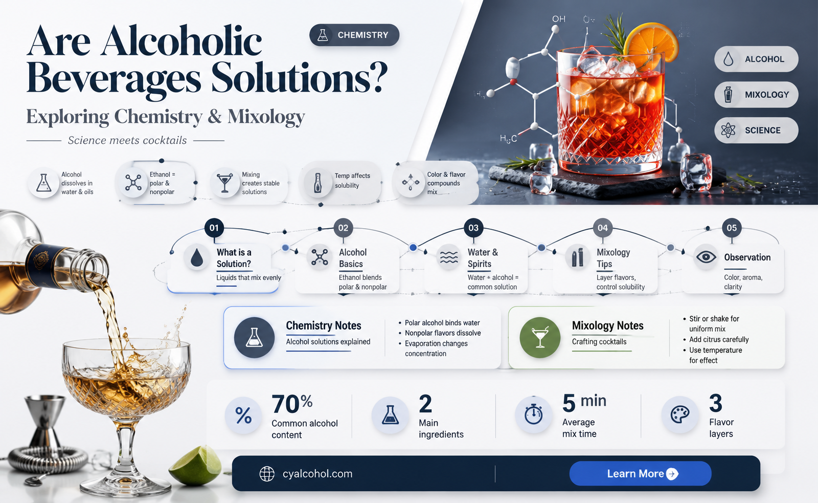 are alcoholic beverages solutions