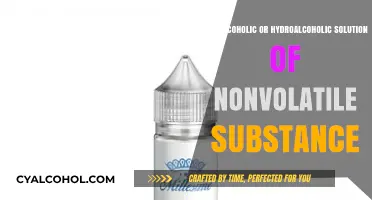 Exploring Alcoholic vs. Hydroalcoholic Solutions of Nonvolatile Substances