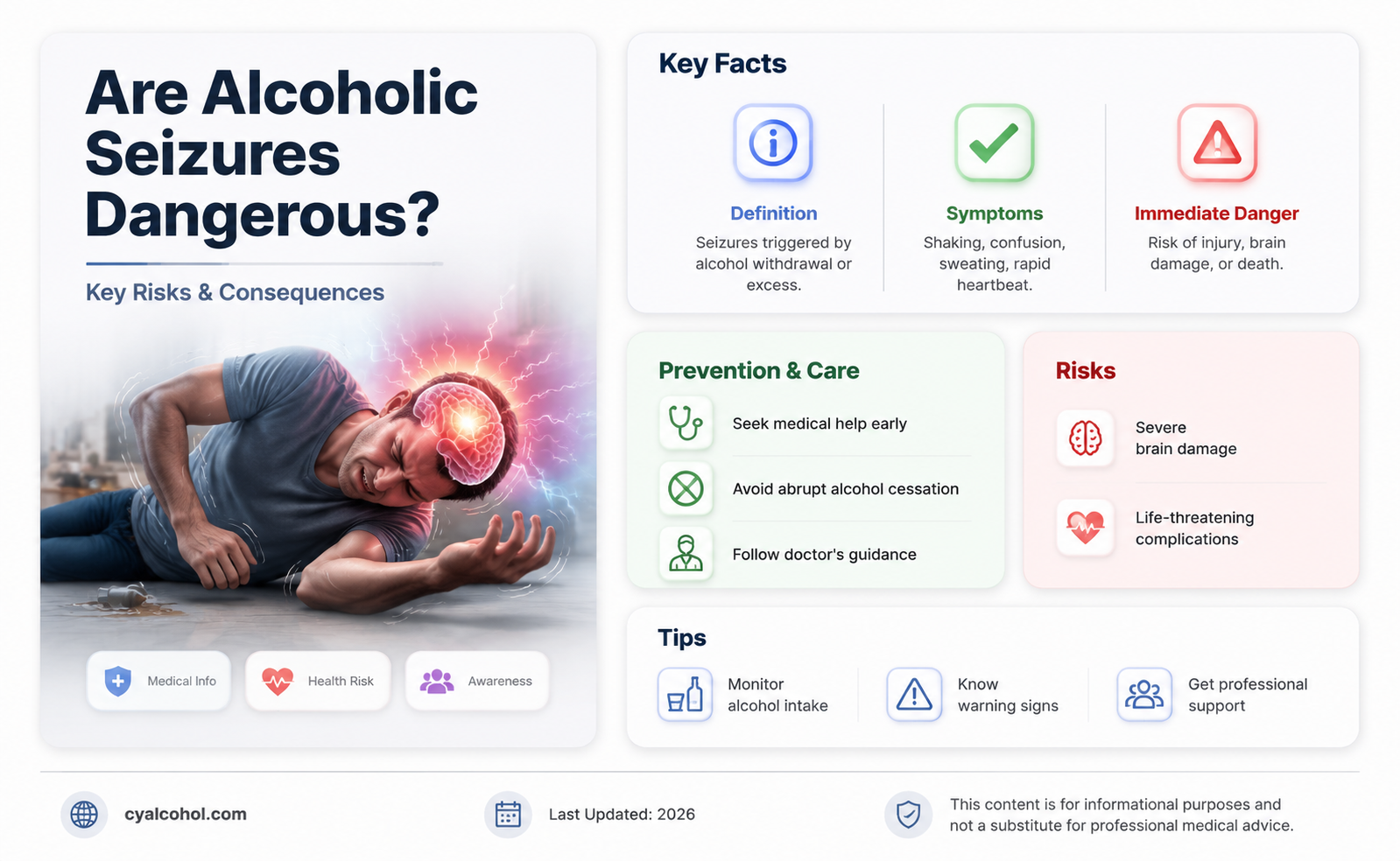 are alcoholic seizures dangerous