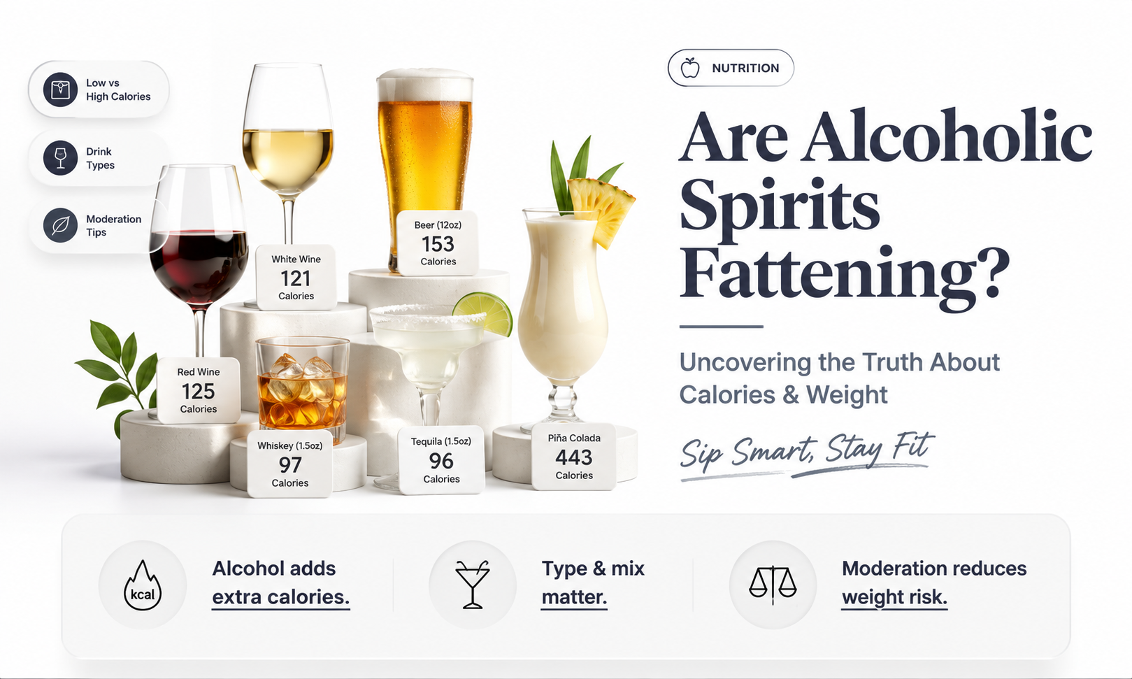 are alcoholic spirits fattening