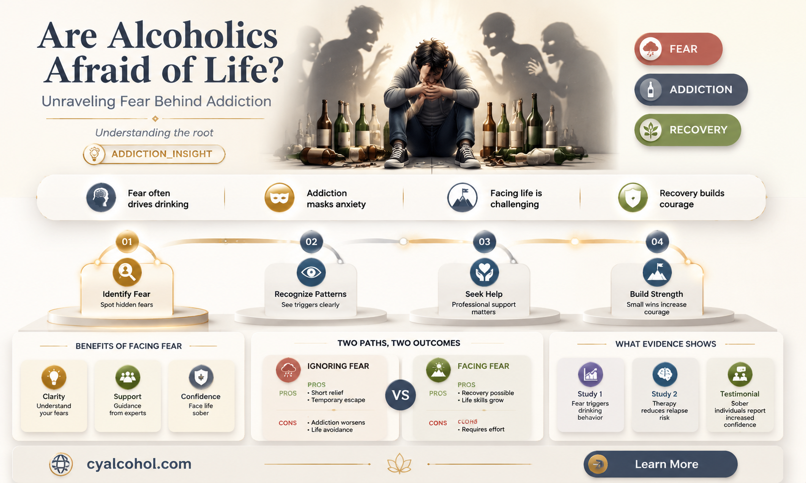 are alcoholics just afraid of life