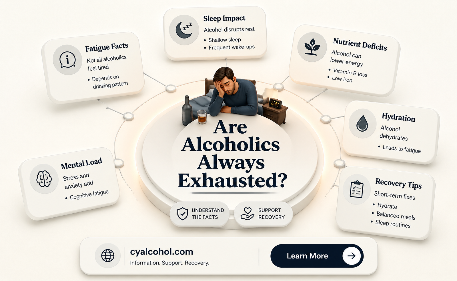 are alcoholics tired all the time