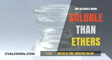 Alcohol vs. Ether Solubility: Which is More Soluble in Water?