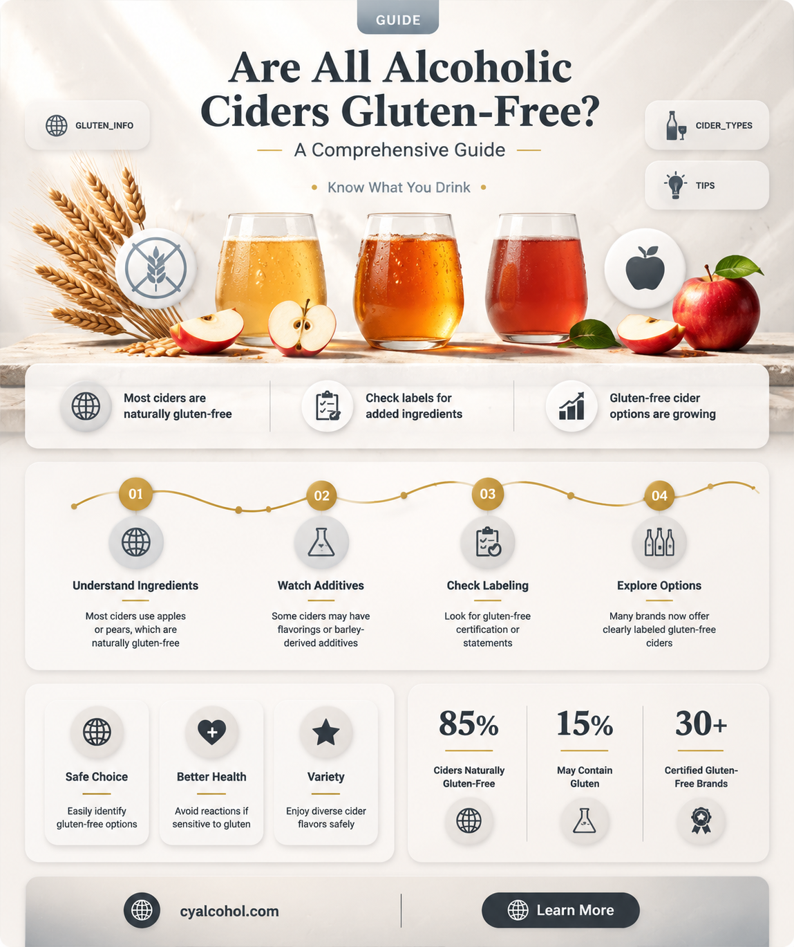 are all alcoholic ciders gluten free