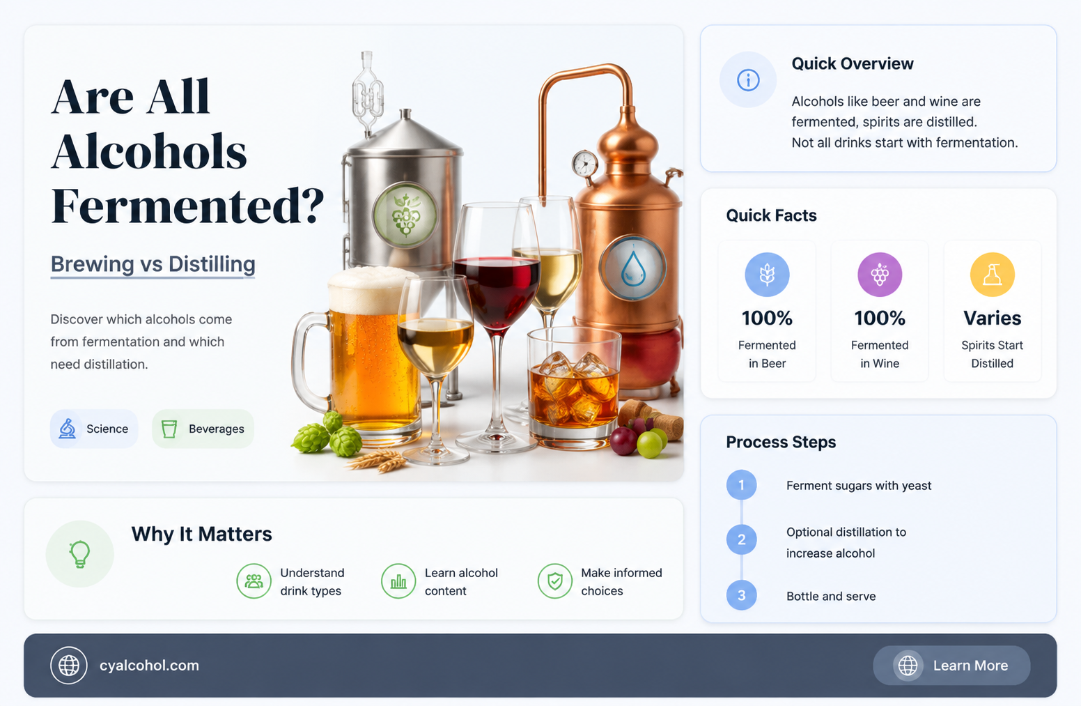 are all alcohols fermented