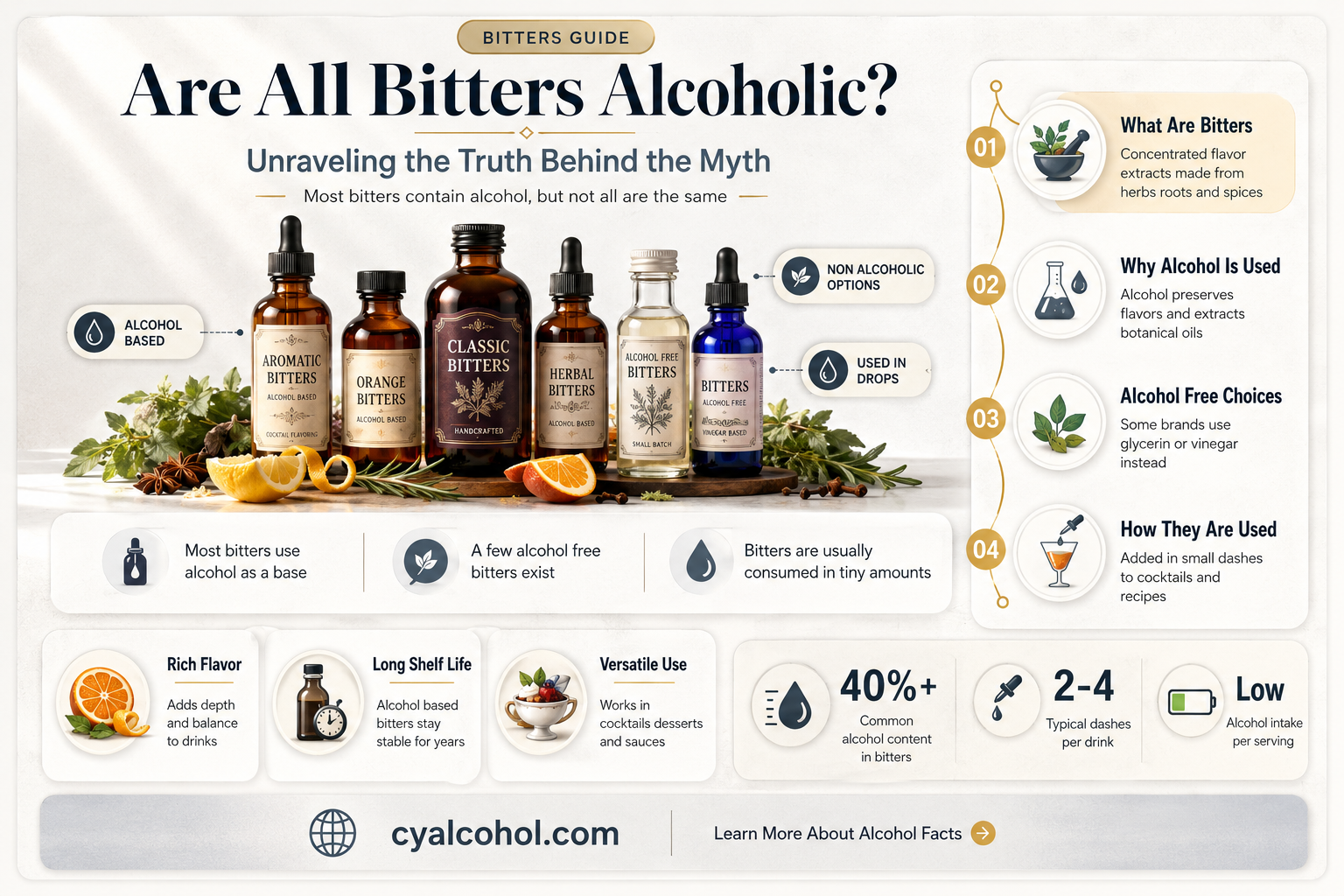 are all bitters alcoholic