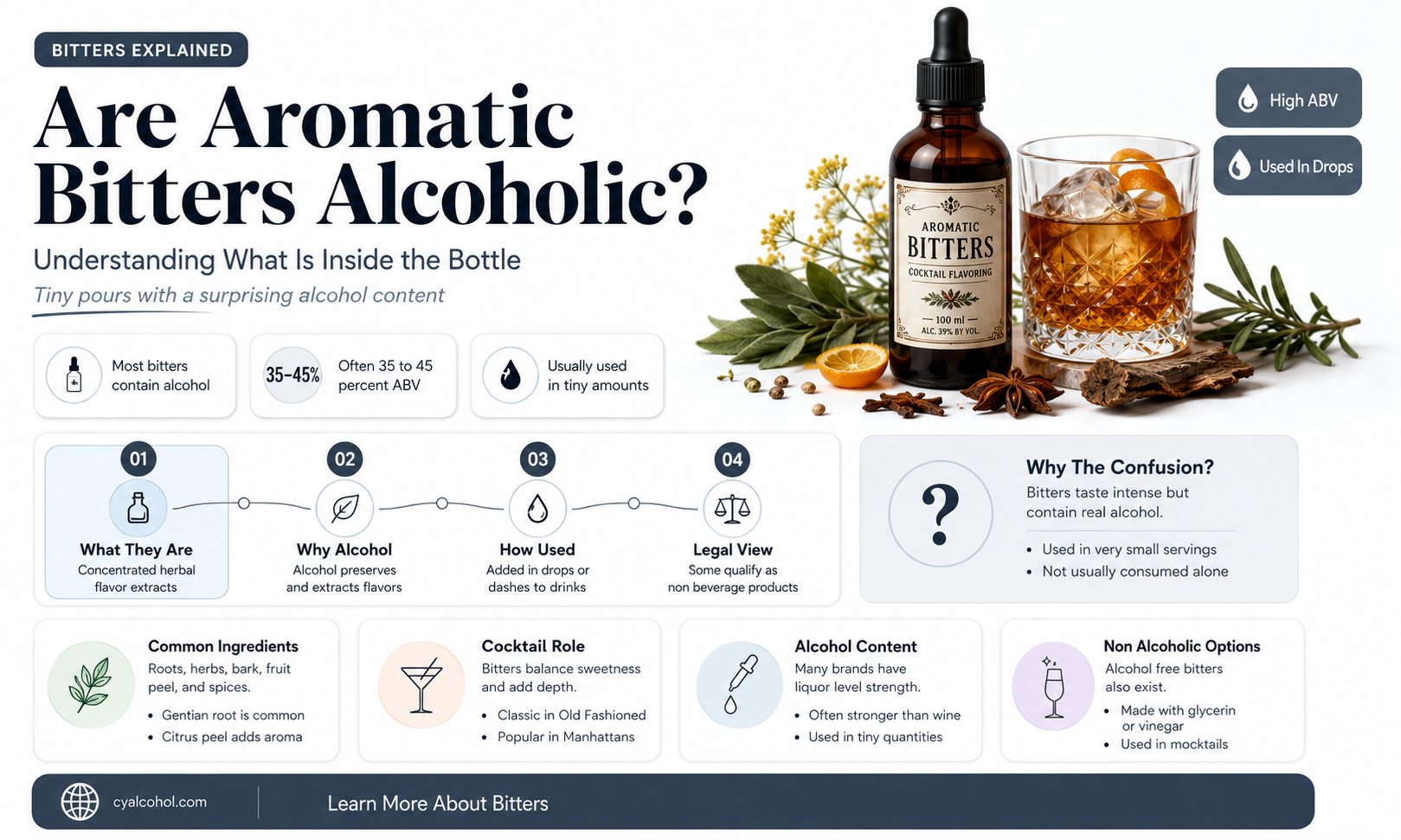 are aromatic bitters alcoholic