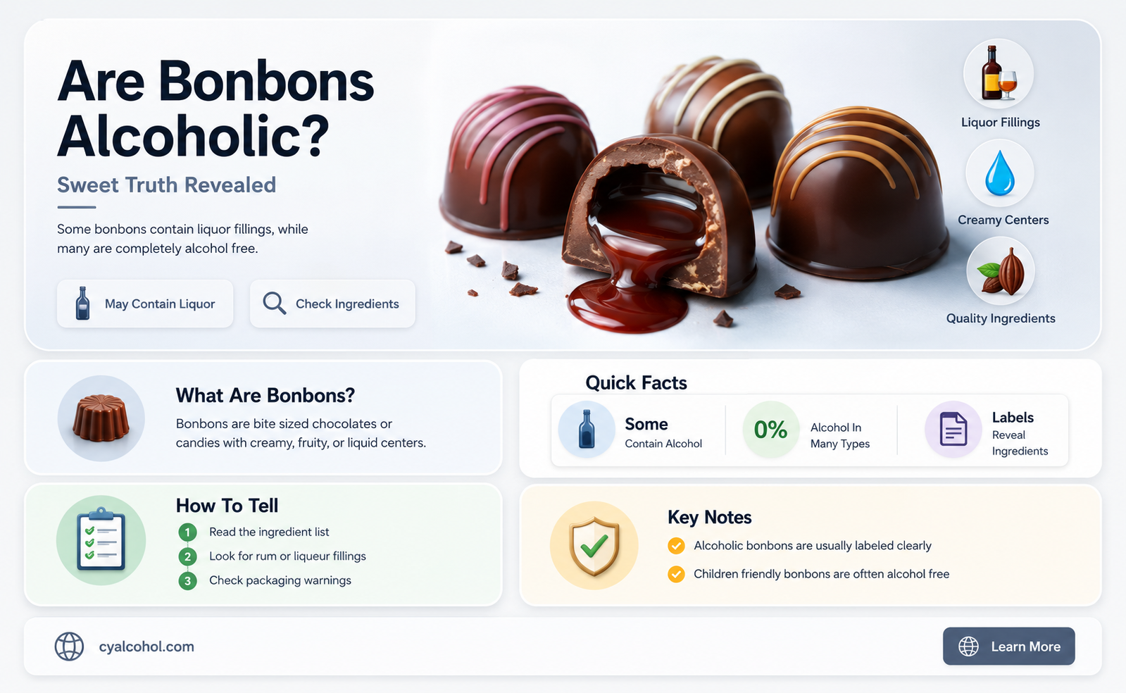 are bonbons alcoholic