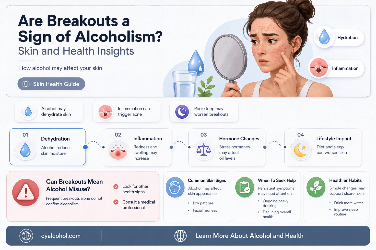 are breakouts a sign of alcoholism
