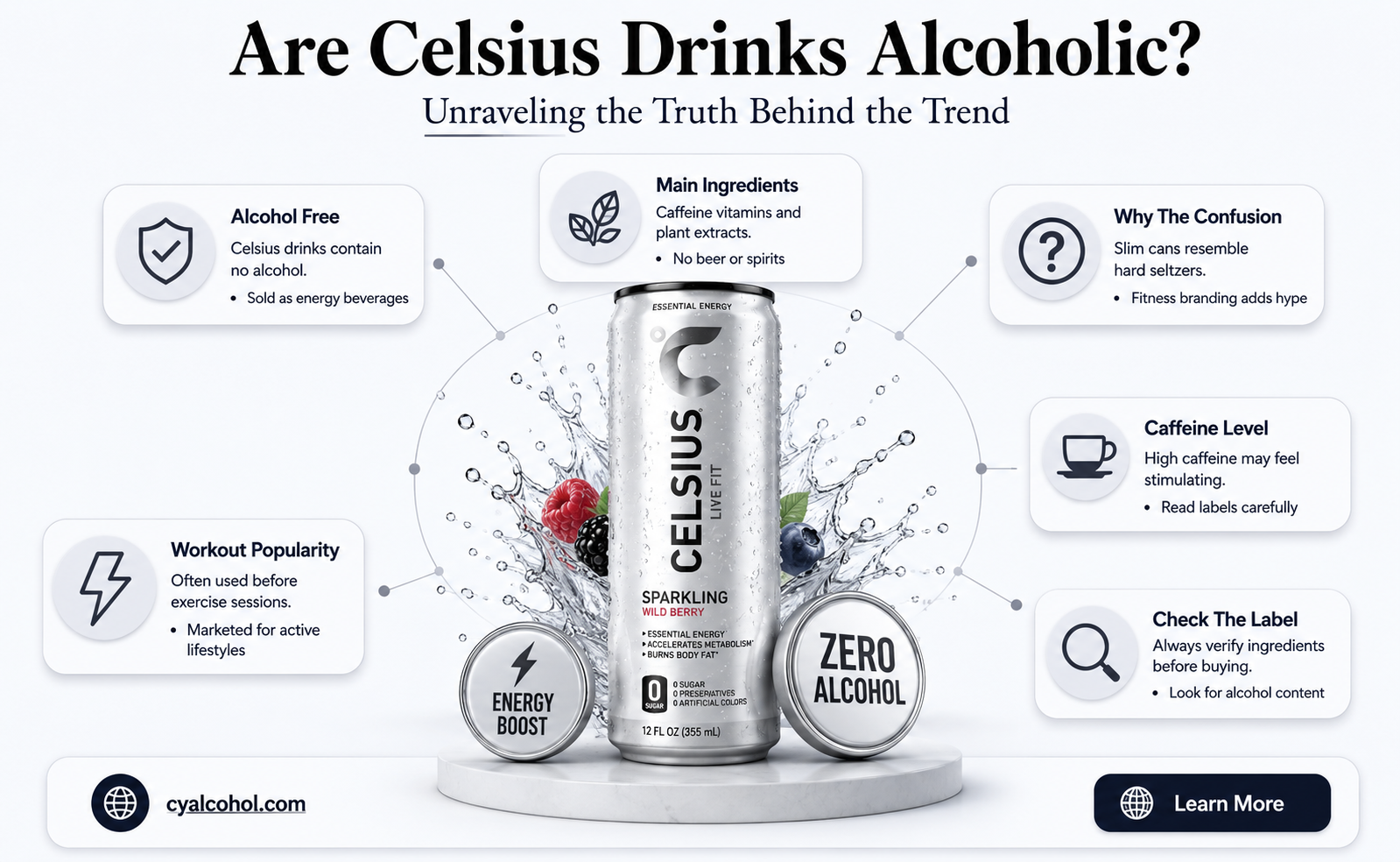 are celsius alcoholic