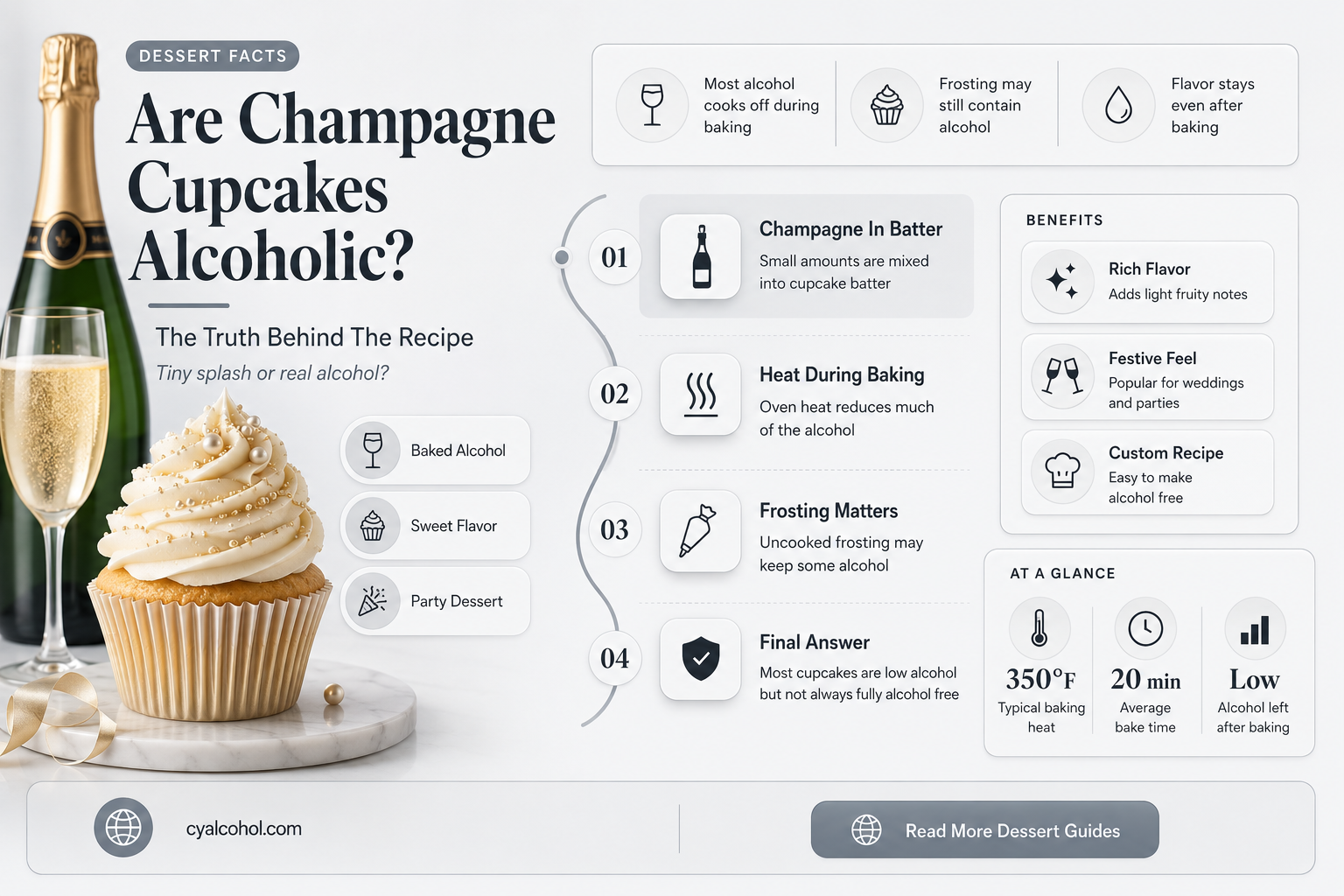 are champagne cupcakes alcoholic