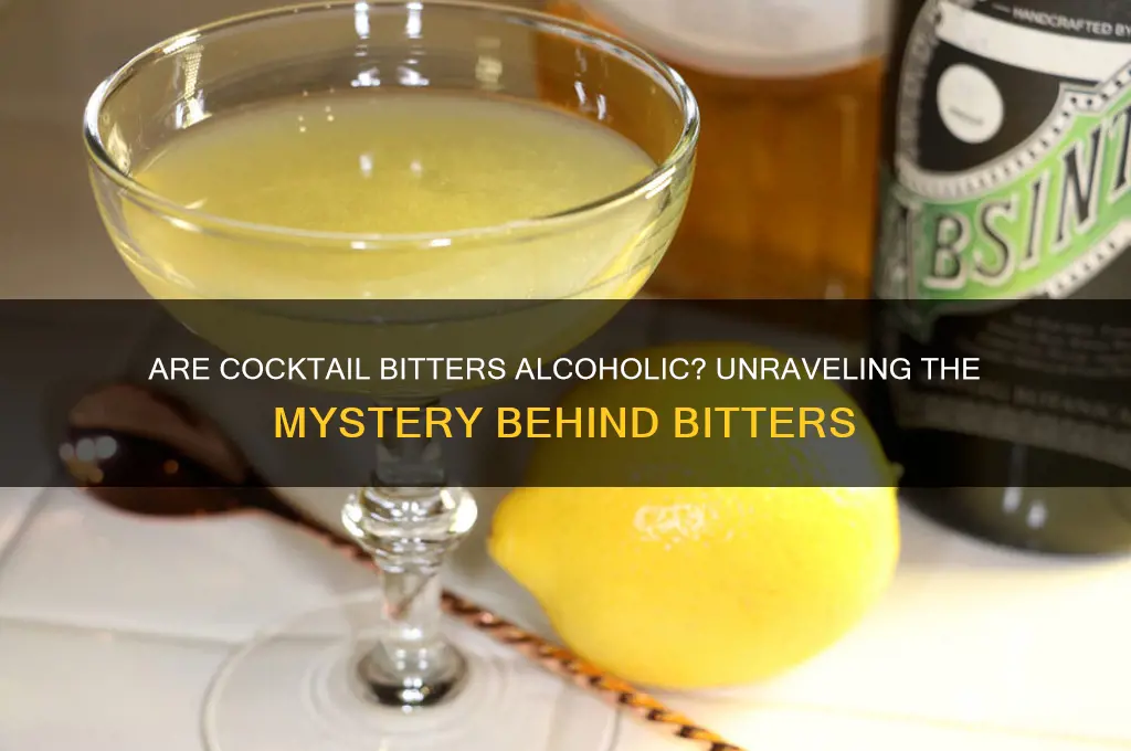 are cocktail bitters alcoholic