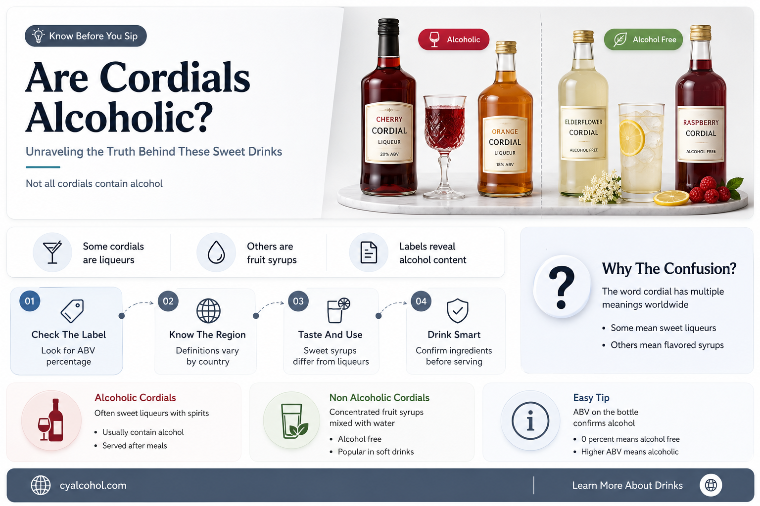 are cordials alcoholic
