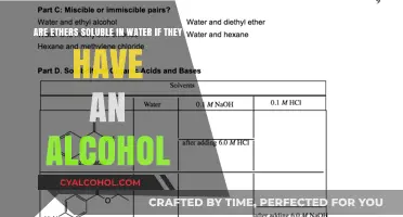 How Water-Soluble Ethers Behave with Alcohol