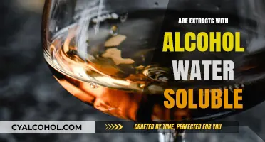Alcohol-Based Extracts: Understanding Their Solubility in Water