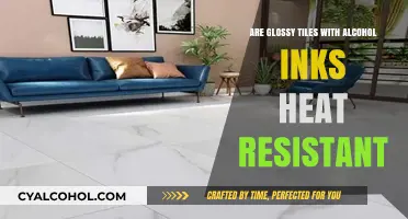 Glossy Tiles with Alcohol Inks: Heat Resistance Explained
