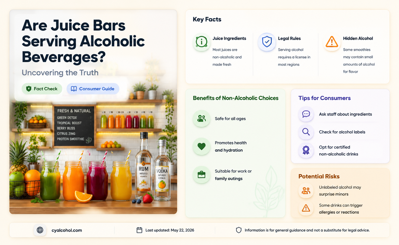 are juice bars alcoholic
