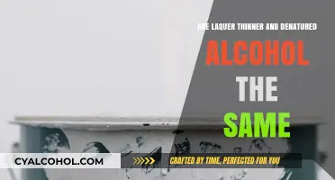 Lacquer Thinner vs. Denatured Alcohol: Understanding the Key Differences