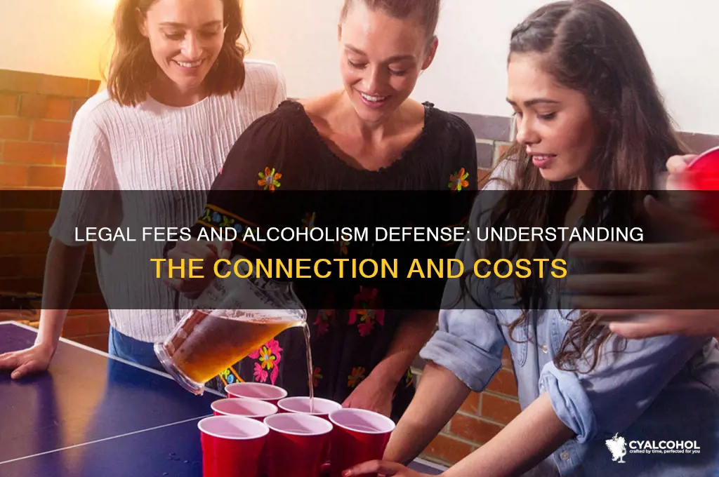are legal fees connected with defense of alcoholism