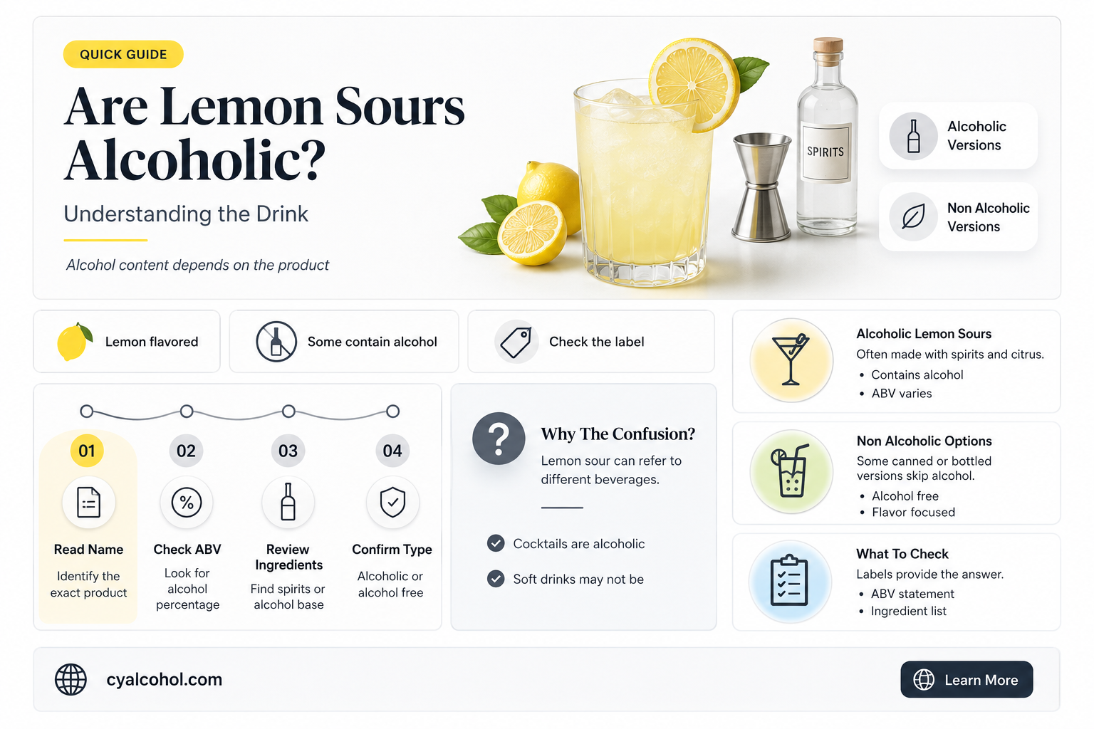 are lemon sours alcohol