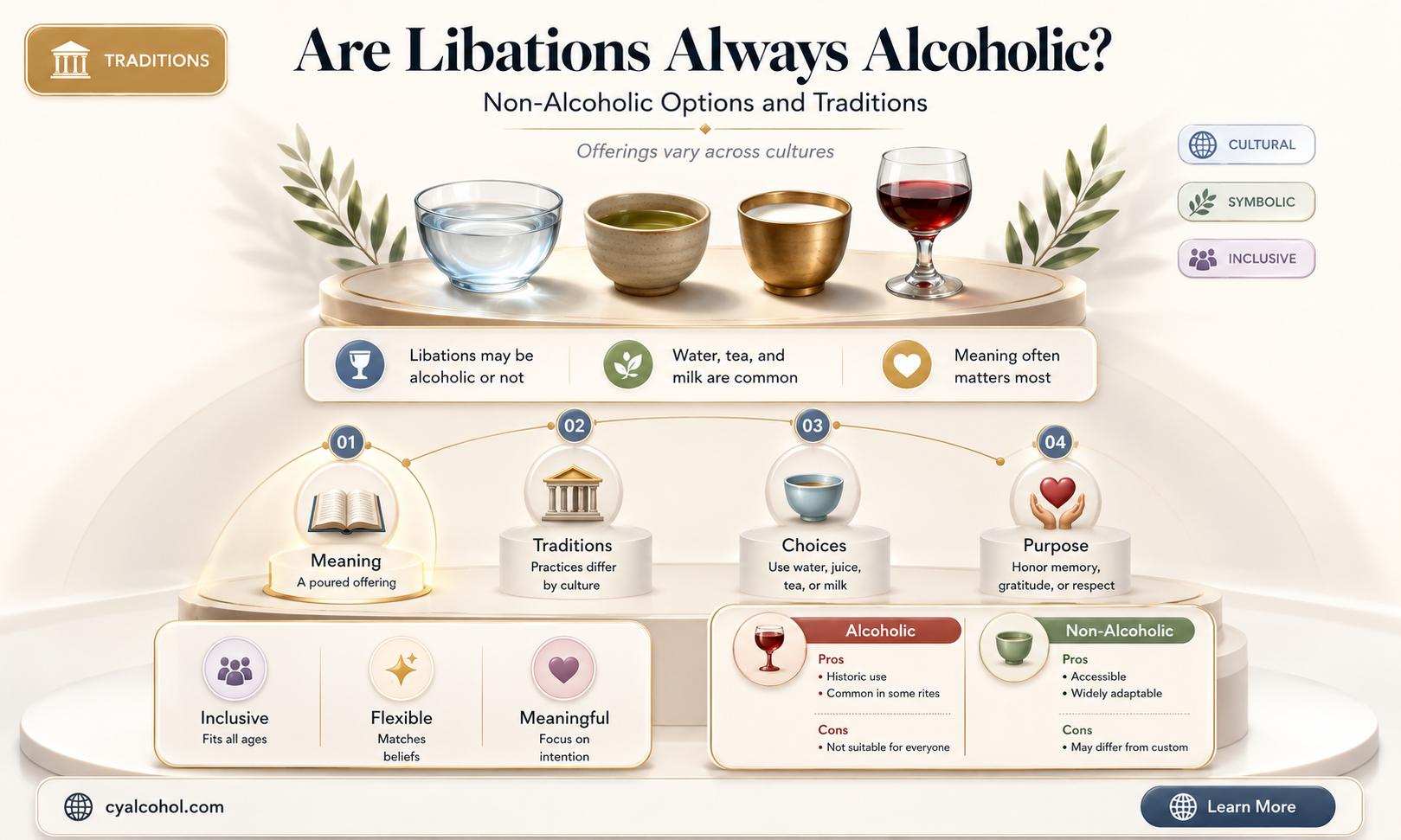 are libations always alcoholic