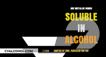 Metallic Bonds and Alcohol Solubility: Exploring Chemical Interactions