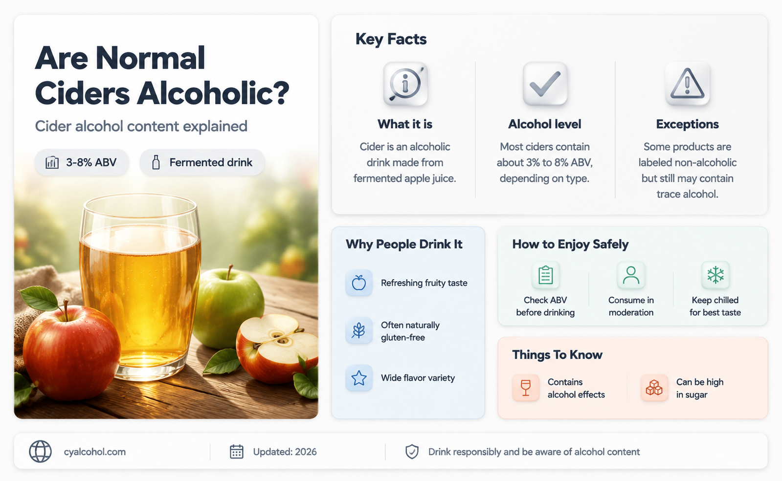 are normal ciders alcoholic