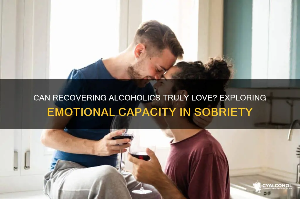 are recovering alcoholics capable of love