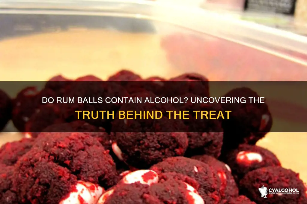 are rum balls alcohol