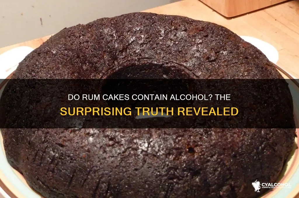 are rum cakes alcoholic