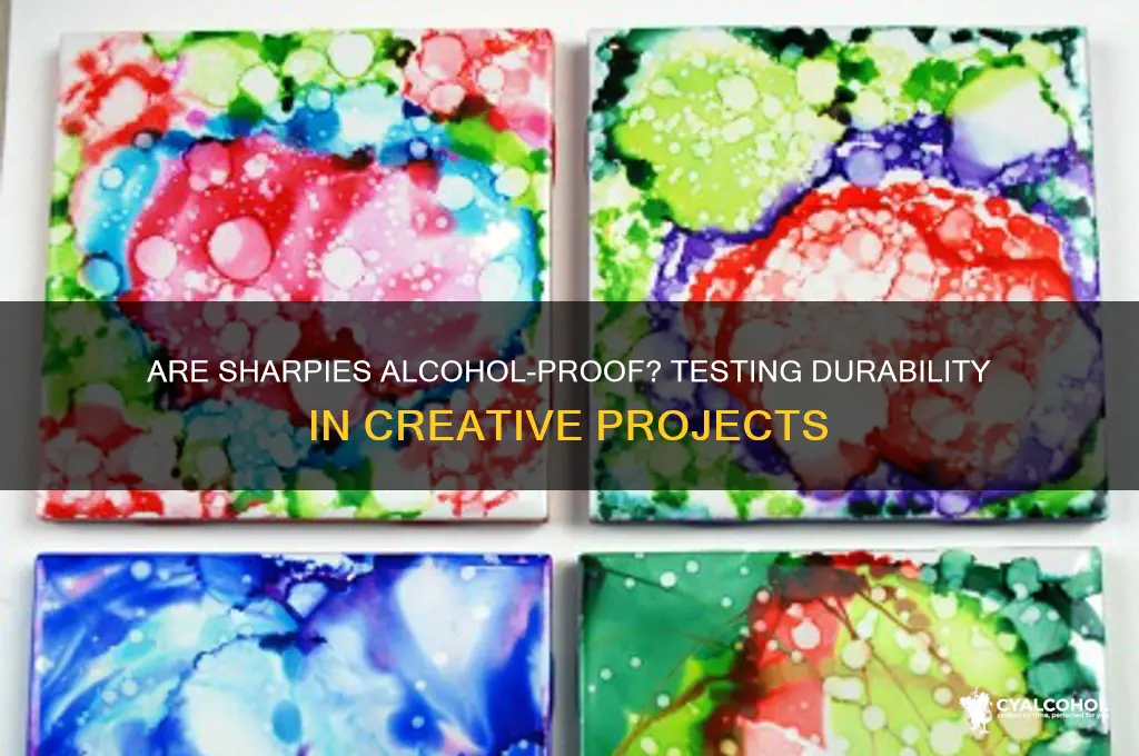 are sharpie alcohol proof