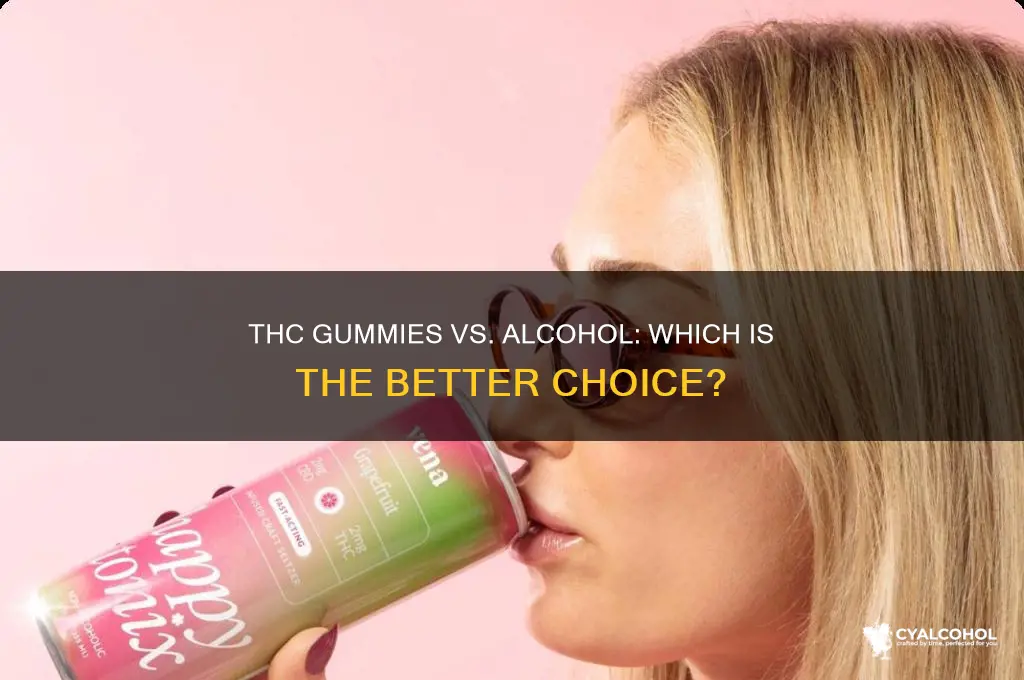 are thc gummies better than alcohol