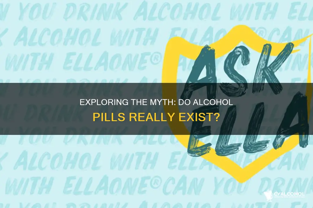 are there alcohol pills