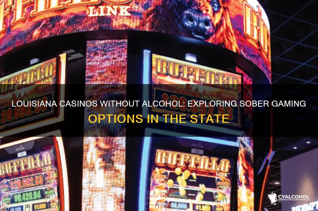 are there any casinos without alcohol in louisiana